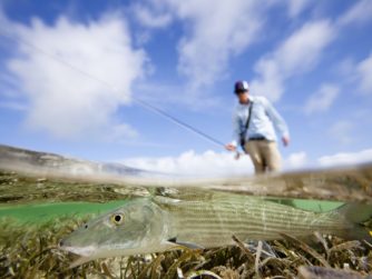 Angler Geoff Mueller at Abaco Lodge, Bahamas