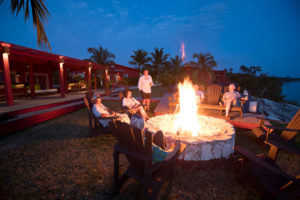 enjoy a bonfire in front of the sea
