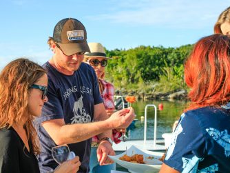 Fresh Conch fritters after a day on the water
